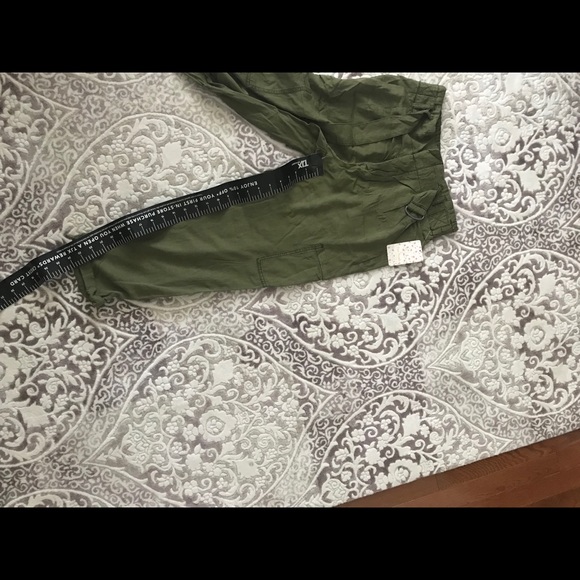 NWT Free People Cargo Pant in Military Green - Picture 8 of 8